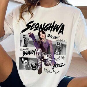 Seonghwa ATEEZ World Tour “Fantasy” Vintage K-Pop T-Shirt